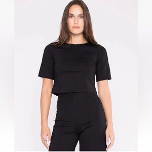 Ripley Rader Black Short Sleeve Women's Top